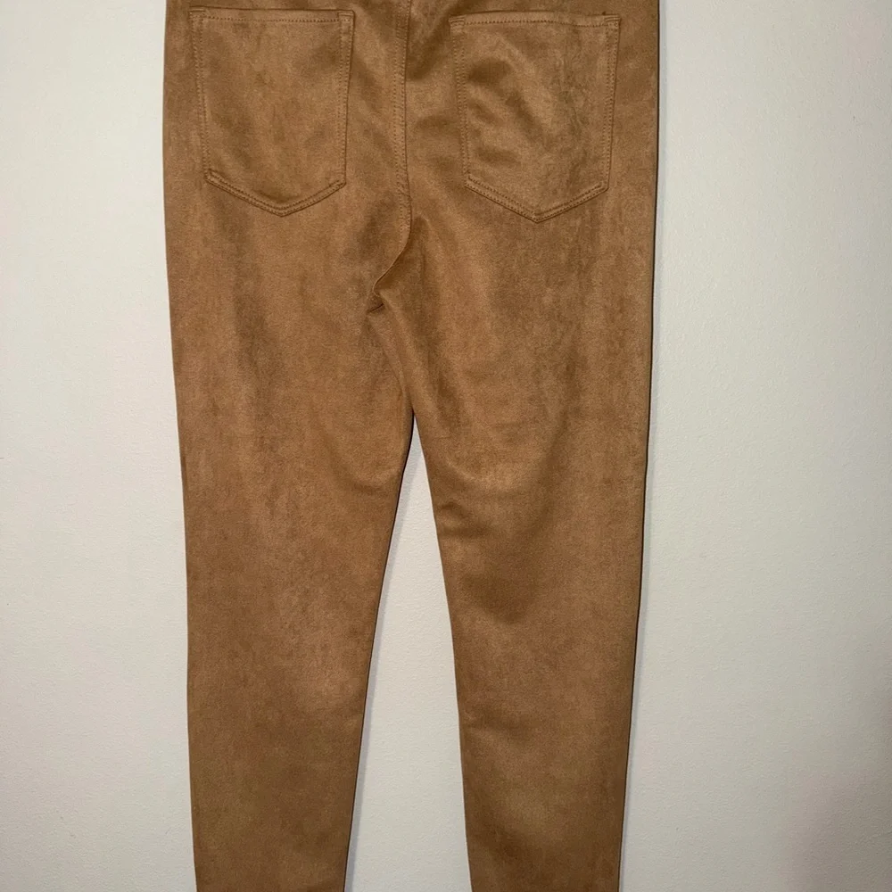 Banana Republic Womens Suede Like‎ Tan Pants Size 31/12 Tall Washwell High rise
